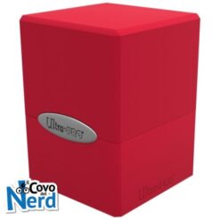 Apple Red Satin Cube Deck Box - Ultra Pro