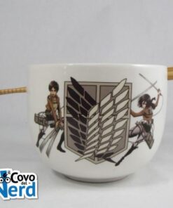 Tazza Ramen Attacco dei Giganti Eren Mikasa Just Funky 470ml