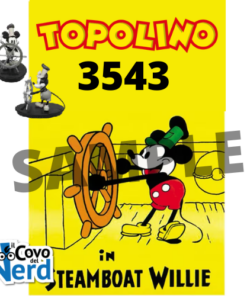 Topolino 3543 Con Statua di Steamboat Willie
