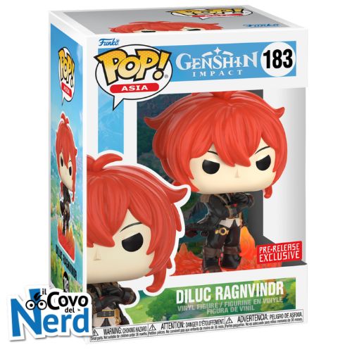 Funko POP! Asia: Genshin Impact - Diluc Ragnvindr Pre-Release Exclusive 183