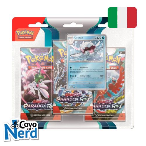 Paradosso Temporale Cetitan Blister 3 Bustine - Pokémon TCG - ITA