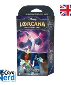 Disney Lorcana Amethyst/Steel Starter Deck: Merlino & Tiana - Rise of the Floodborn - ENG