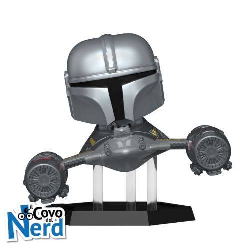 Alternative view of Funko POP! Ride Superdeluxe: Star Wars The Mandalorian S9 – The Mandalorian in N-1 Starfighter (w/R5-D4) 670