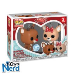 Funko POP! Keychain: Rudolph the Red-Nosed Reindeer 2 Pack - Rudolph & Clarice