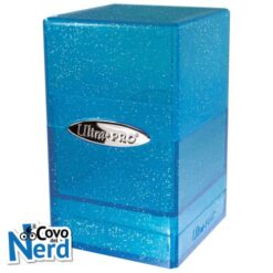 Blue Glitter Satin Tower Deck Box - Ultra Pro