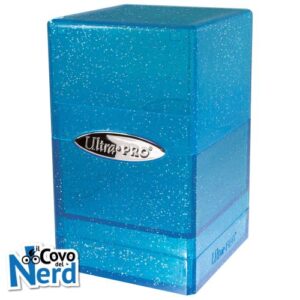 Blue Glitter Satin Tower Deck Box - Ultra Pro