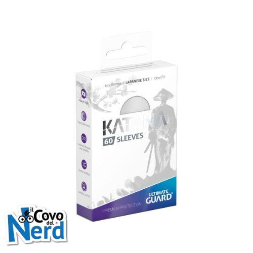 Katana Japanese Sleeves White - Ultimate Guard (60 Sleeves)