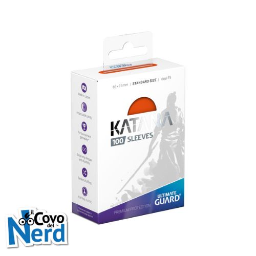 Katana Standard Sleeves Red - Ultimate Guard (100 Sleeves)