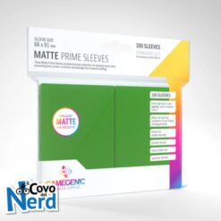 Matte Prime Green Sleeves (100) Standard Size Gamegenic