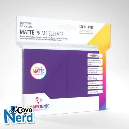Matte Prime Purple Sleeves (100) Standard Size Gamegenic