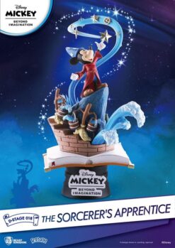Alternative view of Mickey Mouse Figure: Disney - The Sorcerer's Apprentice Diorama - D-Stage 018 Beast Kingdom