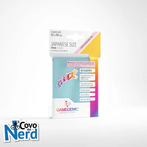 Prime Clear Sleeves (60) Japanese Size Gamegenic