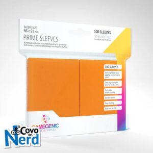 Prime Orange Sleeves (100) Standard Size Gamegenic