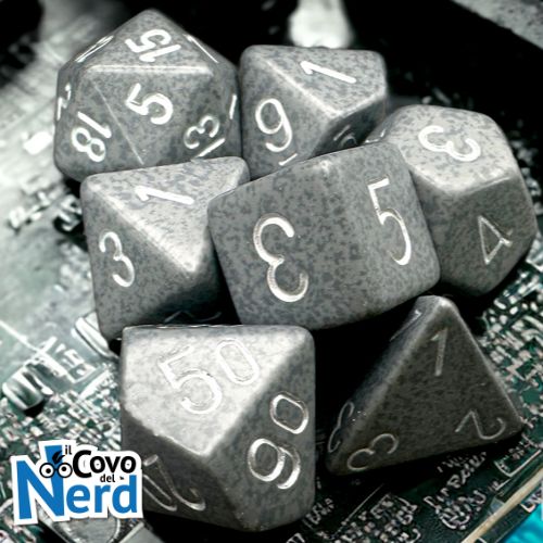 Set 7 Dadi Speckled Hi-Tech - Chessex 25340