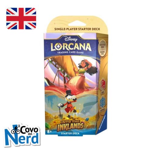 Starter Deck Ruby/Sapphire - Moana & Zio Paperone - Into the Inklands - Lorcana TCG Disney - ENG