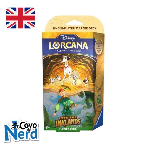 Starter Deck Amber/Emerald - Pongo & Peter Pan - Into the Inklands - Lorcana TCG Disney - ENG