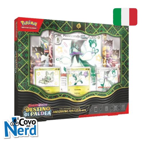 Collezione Premium Meowscarada ex Destino di Paldea Scarlatto & Violetto - ITA