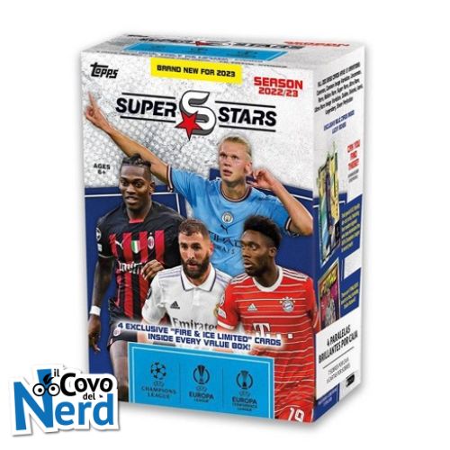Box Blaster UEFA Superstars Topps 2022-2023 (9 Bustine)