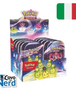 Destino di Paldea Box Mini Tin Con Stickers Sigillato (10 Tins) Scarlatto & Violetto - ITA