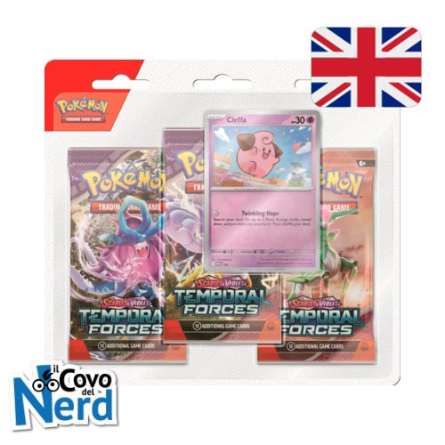 Temporal Forces Cleffa Blister 3 Bustine - Pokémon TCG - ENG