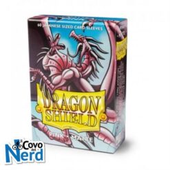60 Dragon Shield Sleeves Japanese Size - Matte Pink