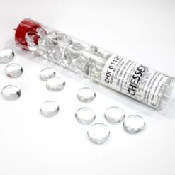 Translucent Clear Glass Stones Tube