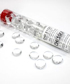 Translucent Clear Glass Stones Tube