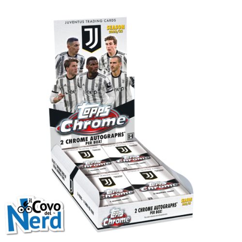22/23 Juventus Topps Chrome - Box da 16 Bustine da 4 carte