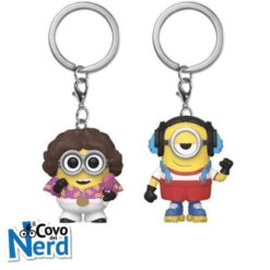 Alternative view of Funko POP! Keychain: Minions - 70's Bob & Roller Skating Stuart 2-Pack