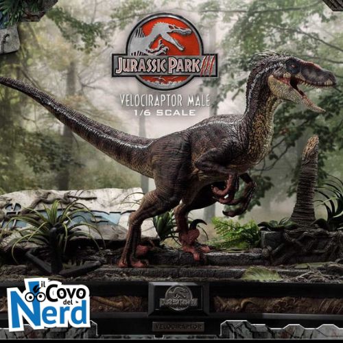 Velociraptor Figure Jurassic Park III Legacy Museum Collection - Statua 1/6 40 cm - Prime1Studio