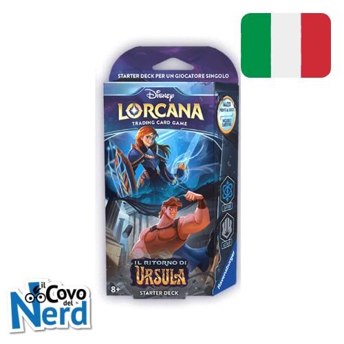 Anna e Hercules - Starter Deck Zaffiro/Acciaio - Il Ritorno di Ursula - Lorcana TCG Disney - ITA