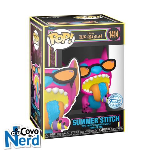 Funko POP! Disney: Lilo & Stitch - Summer Stitch (Blacklight) Special Edition 1414