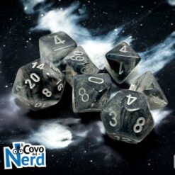 Set 7 Dadi Borealis Light Smoke/silver Luminary - Chessex 27578