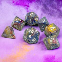 Set 7 Dadi Festive Carousel/white - Chessex 27440