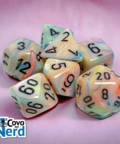 Set 7 Dadi Festive Circus/black - Chessex 27442