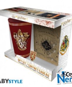 Harry Potter Gift Set Bicchiere XXL + Spilla + Quaderno Gryffindor ABYPCK250