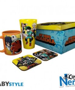 My Hero Academia Gift Set Bicchiere XXL + Tazza + 2 Sottobicchieri GFB0102