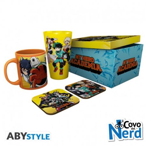 My Hero Academia Gift Set Bicchiere XXL + Tazza + 2 Sottobicchieri GFB0102