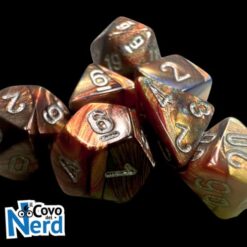 Set 7 Mini Dadi Lustrous Gold/silver - Chessex 20493