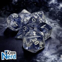 Set 7 Dadi Nebula Black/white - Chessex 27408