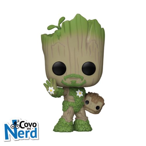 Alternative view of Funko POP! Marvel: We Are Groot - Groot as Iron Man 1393