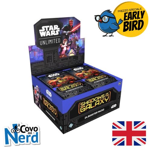 EARLY BIRD! Shadows of the Galaxy Box (24 BUSTE) Star Wars Unlimited TCG ENG