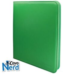 Vivid Zippered 12-Pocket PRO-BINDER - Green