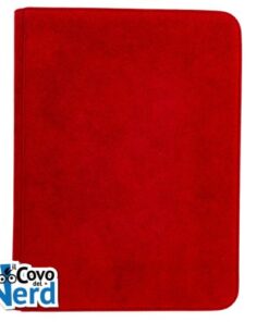 Vivid Red Deluxe 9-pocket Zippered Pro Binder