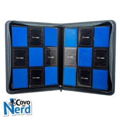 Vivid Blue Deluxe 9-pocket Zippered Pro Binder