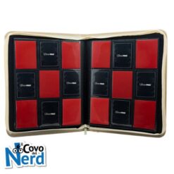 Vivid Red Deluxe 9-pocket Zippered Pro Binder