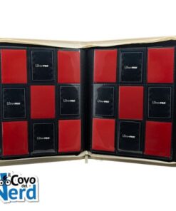 Vivid Red Deluxe 9-pocket Zippered Pro Binder