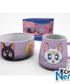 Set Colazione Ciotola + Tazza - Luna & Artemis - Sailor Moon - BS0010