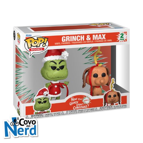 Funko POP! Books: How the Grinch Stole Christmas - Grinch & Max 2-Pack