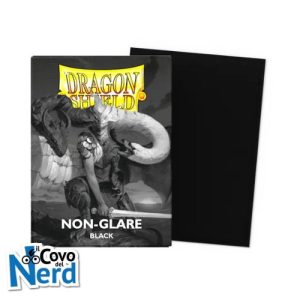 Matte Black non-glare sleeves (100) Dragon Shield Standard